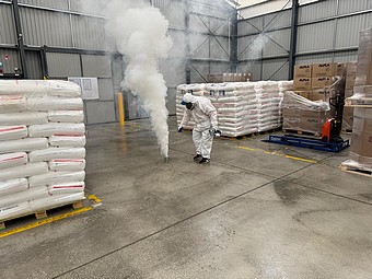 Likvidace švábů ve skladu